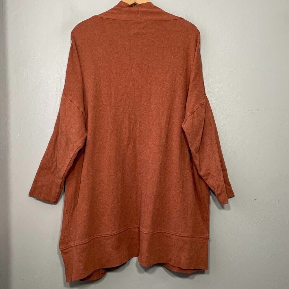 Pact Open-Front Rust Brown Women's Cardigan - Picture 6 of 10